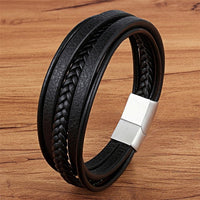 Black silver buckle