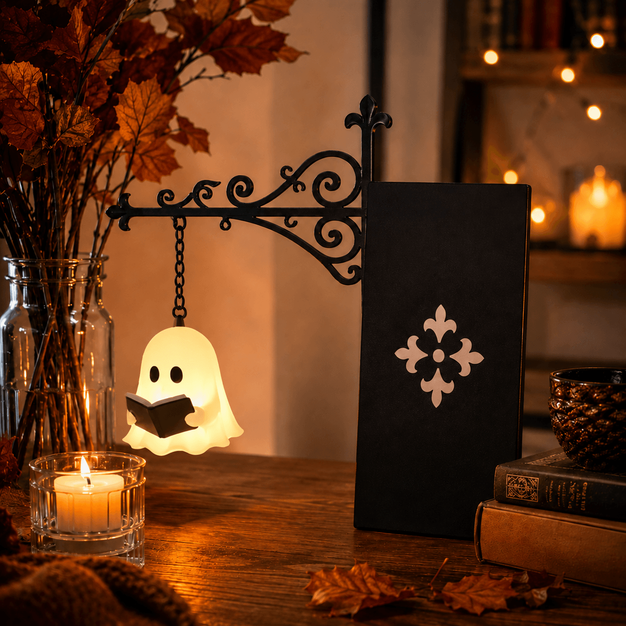 BiblioBoo — Lámpara Fantasma Lectora