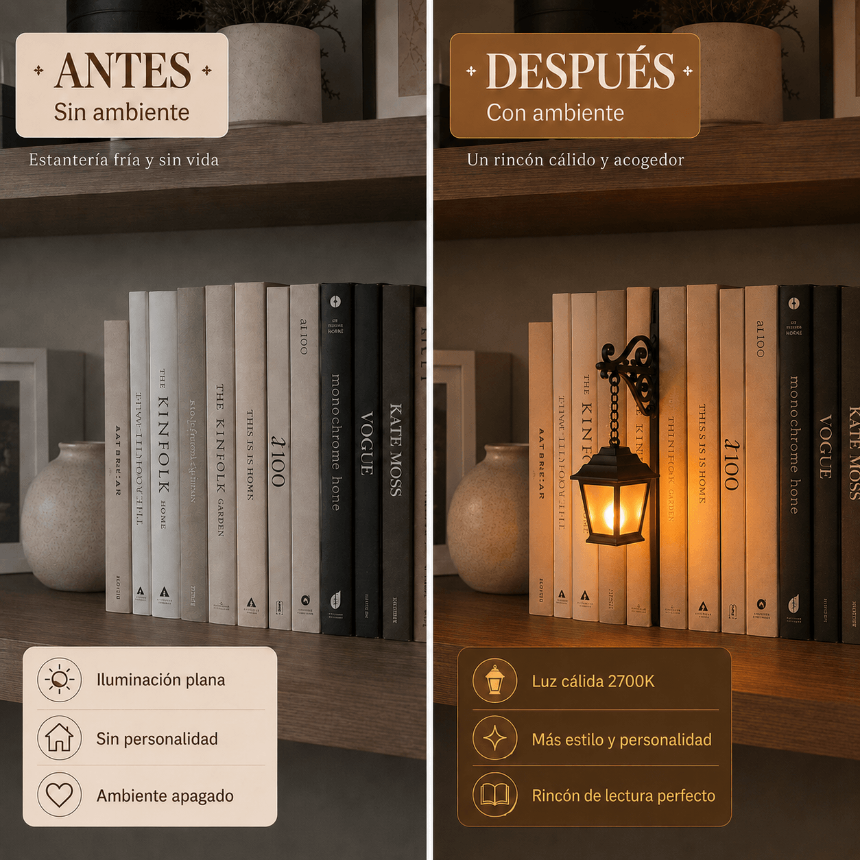 BiblioBoo — Lámpara Fantasma Lectora