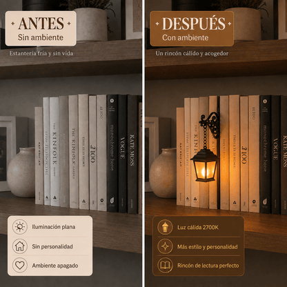 BiblioBoo — Lámpara Fantasma Lectora