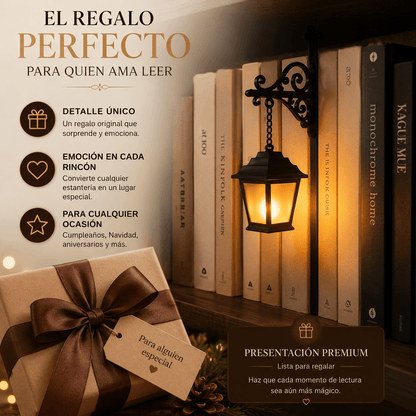 BiblioBoo — Lámpara Fantasma Lectora
